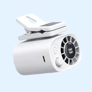 2026 New Car Clip-on Fan with LED Display 100 Speeds 360° Rotation USB Rechargeable Backseat Cooling Fan Portable Design Desktop Clip on ABS PC Material - Plates bpa-free material ceramic plate