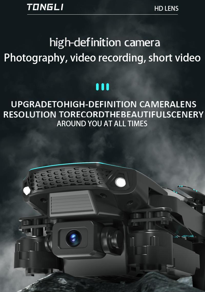 TongLi Kids' electric remote-controlled aircraft, aerial photography drone, four-axis flight vehicle with one-key take-off and stunt roll functions. It is an ideal holiday gift for children aged 6 to 12 for Christmas, Halloween and Thanksgiving.