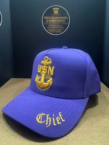 No.9 Premium Chief Anchor Snapback Vented Every Day Ball Cap with Embroidered Brim | Purple | $34.99 | Free Shipping