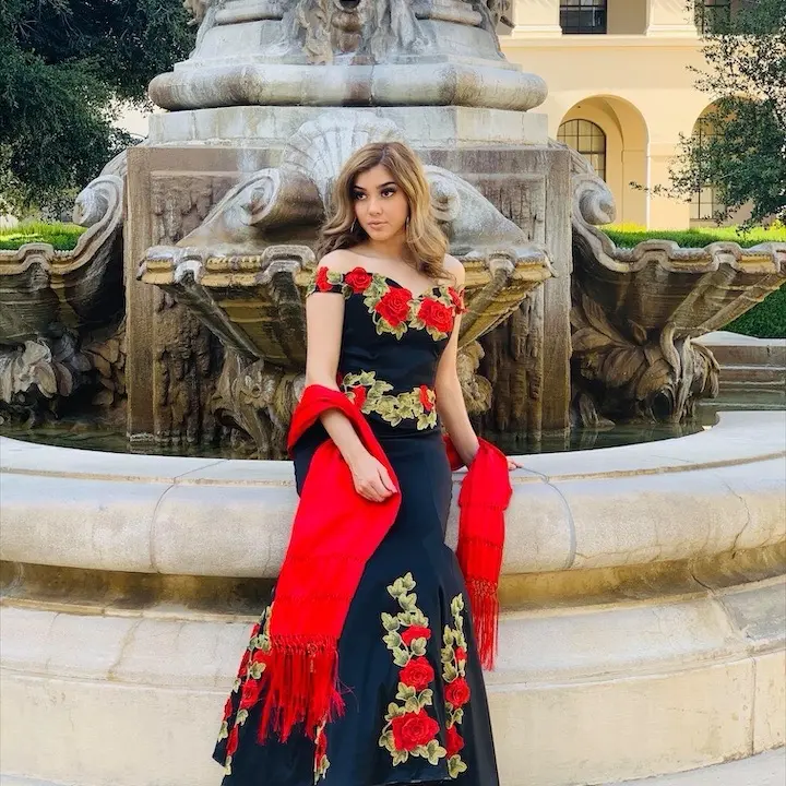 charro quince dresses red and black - TikTok Shop