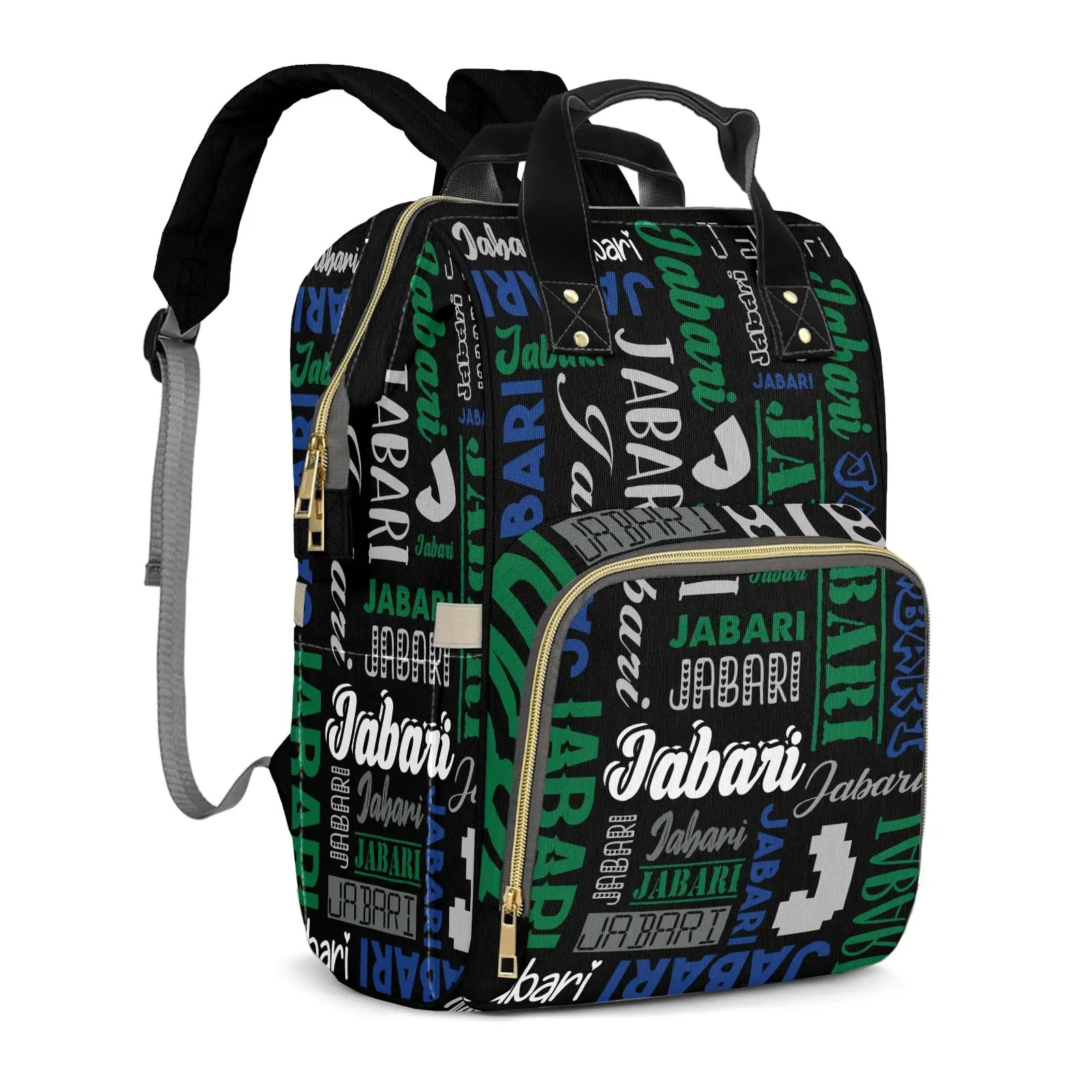 Personalized Diaper Bag Backpack, Stylish Large Waterproof Nylon Baby Bag for Moms, Portable for Travel & Outdoors with Organization Pockets, Diaper Bag Organization