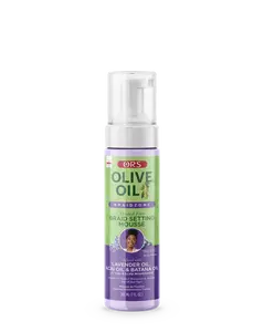 ORS Olive Oil Braidzone Braid Setting Mousse for Hair & Scalp Nourishment (7.0 oz)