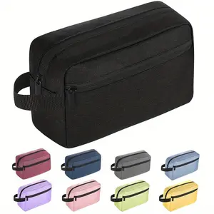 Waterproof Polyester Toiletry Bag for Men And Women - Travel Shaving Kit Organizer, Portable Unscented Cosmetic Storage Pouch with Water Resistance And Durable Zipper Gift for Dad on Father'S Day