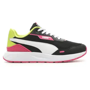 PUMA Womens Runtamed Plus Lace Up Sneakers Shoes Casual - Black