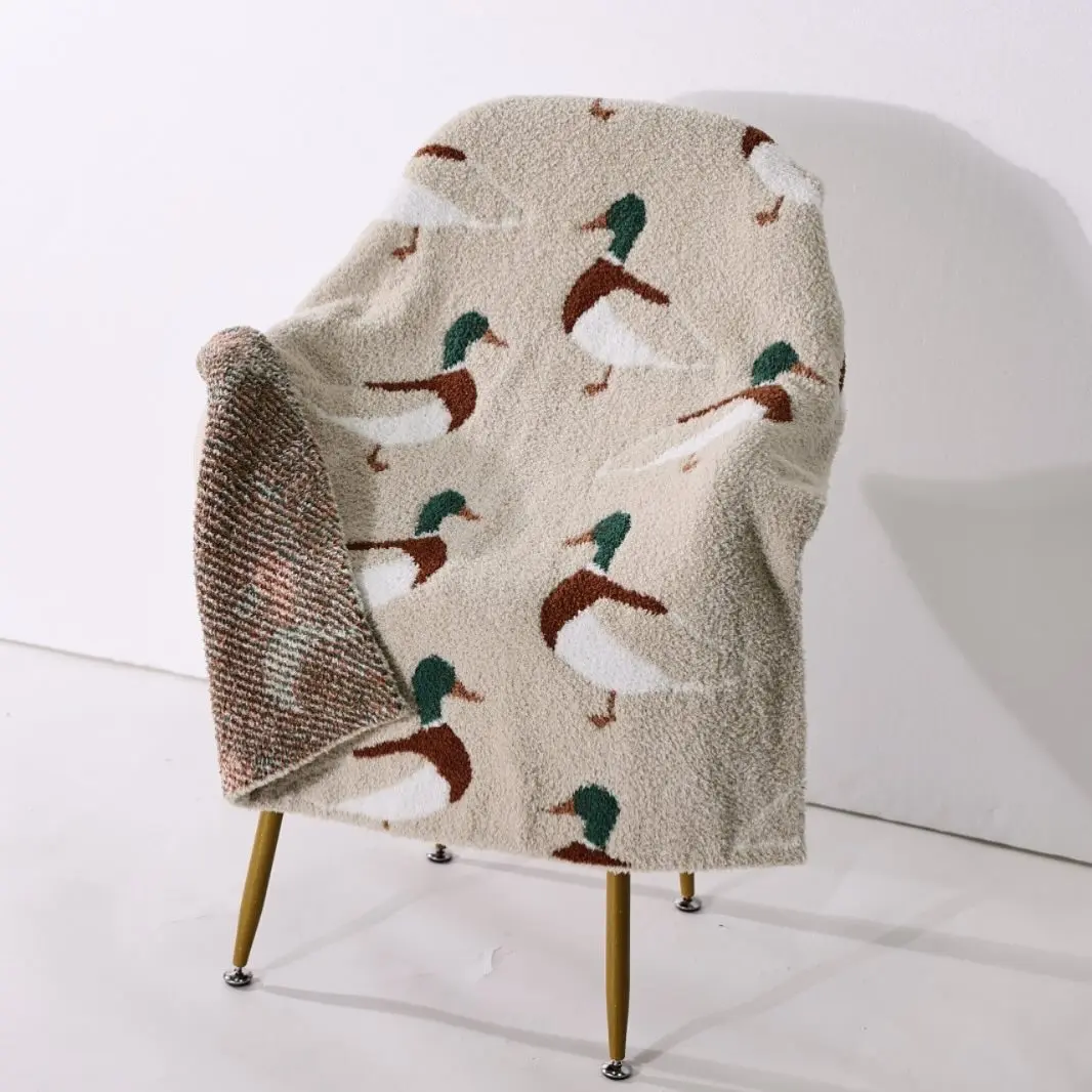 chenille blanket || mallard chenille blanket || mallard