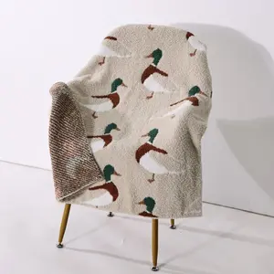 chenille blanket || mallard chenille blanket || mallard
