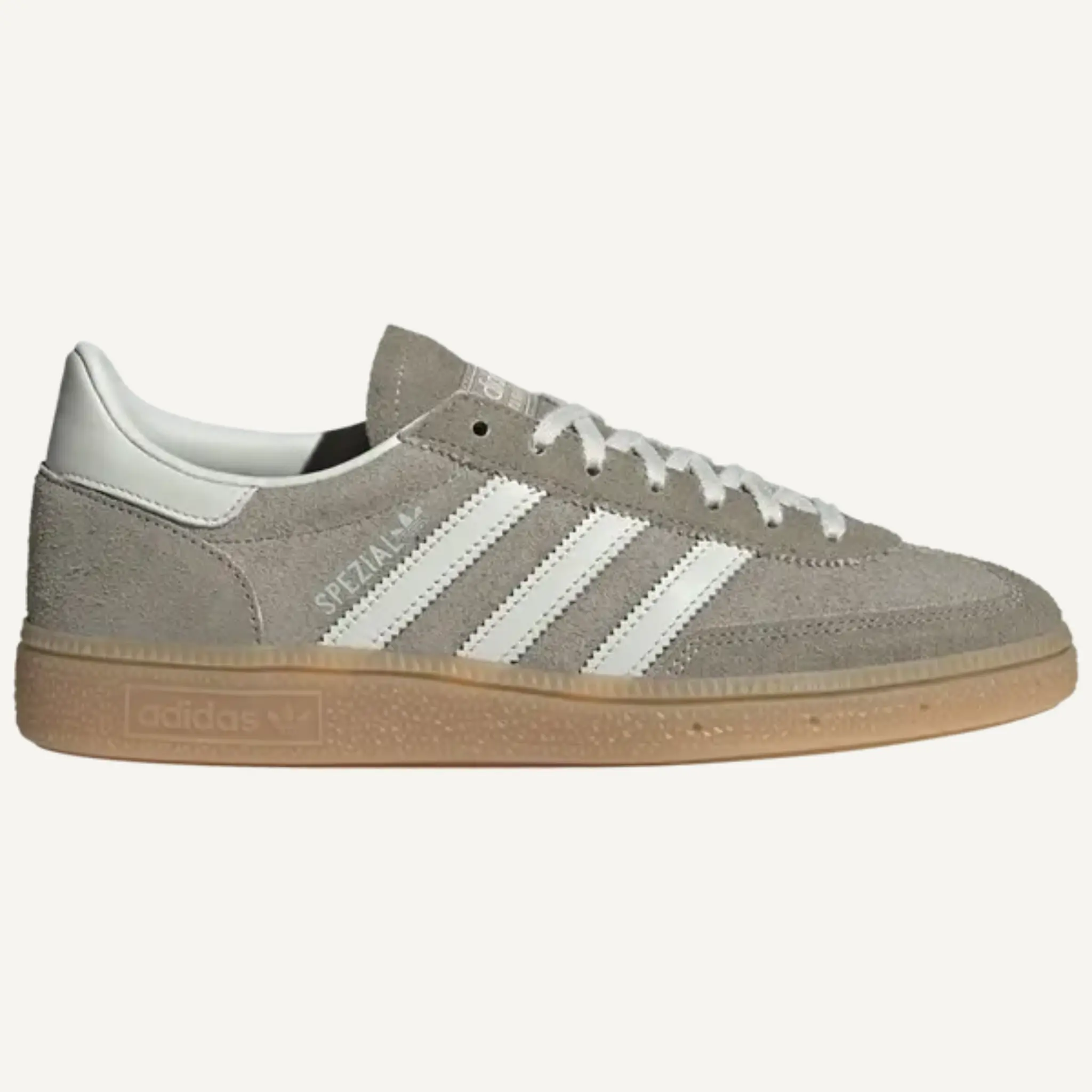 Adidas Originals Women's Grey Suede Handball Spezial Sneakers - JR0850 Model, Classic Stripes, Original Look, Casual Wear (No Box), Multi-Size