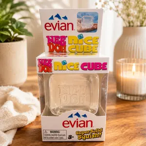 Evian Nice Cube Super Solid Squishy