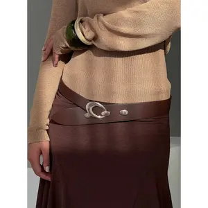 Jaide Low Waist Belt Brown / Gold