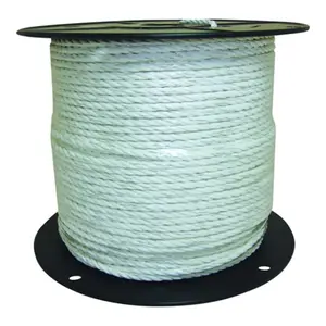 Field Guardian Economy White Synthetic Polyrope, 0.25 in., Synthetic Rope