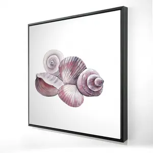 212 MAIN Marine Shells Framed Print Wall Art, 24x24 in, Coastal Home Decor, Artistic Decoration, Ideal for Room Display, Thoughtful Home Supplies Gift