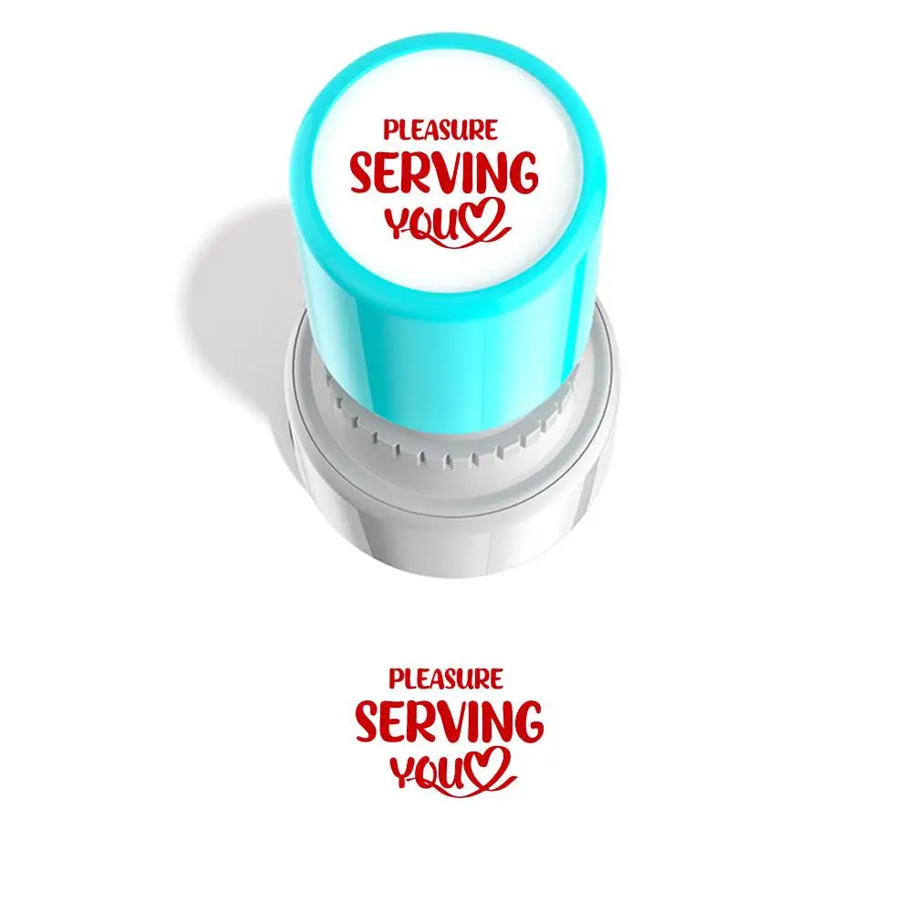 Service Stamp, 1 Count Funny Message Receipt Stamp, Durable Stamp for Daily Office Use, Office Stationery & Supplies