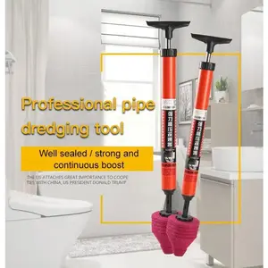 CLTRADE 1 Pcs Toilet Plunge Blaster - High Pressure Plunger For Unclogging Toilets, Sewer Pipes & Suction Tools, Lightweight & Multifunctional, 62X11Cm