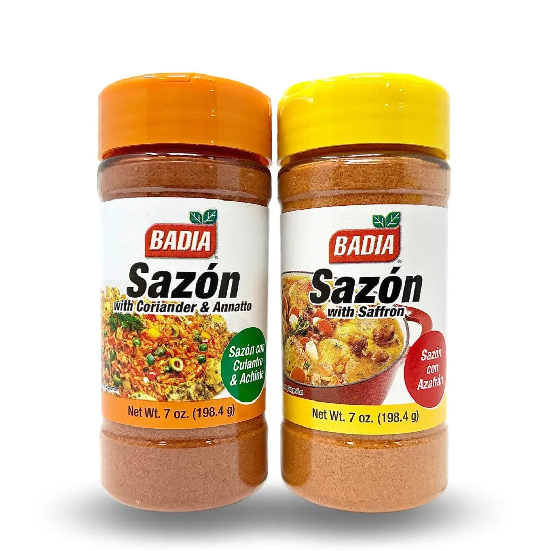 Badia Spices Sazon Seasoning Powder Bundle - Edible Seasoning Blend with Saffron, Coriander, Annatto Flavors, All-Purpose US Cooking Essential Spice Pack