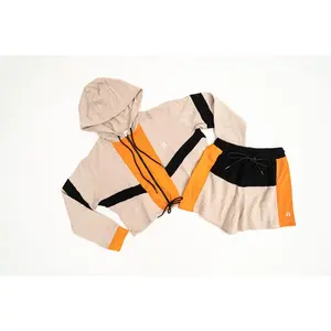 Dope Duffle Ladies crop top hoodie shorts set