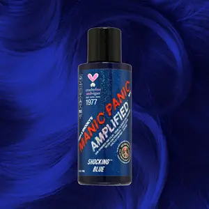 Dark Cobalt Blue Semi-Permanent Hair Dye, Shocking™ Amplified™ Pigment Formula for Haircare, Blonde Lightening & Pastel Tone Customization