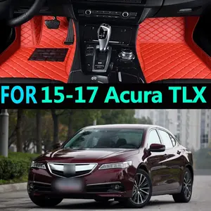 For 2015-2017 Acura TLX Custom-Fit Full Coverage Car Floor Mats Easy-Clean Carpet-Style Floor Mats