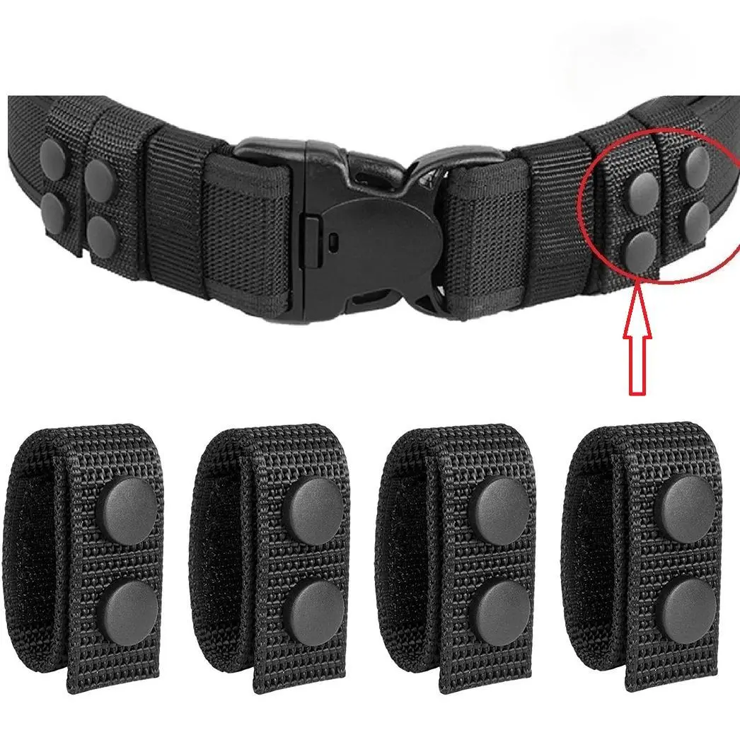 Belt Keepers for Duty Belt, 1000D Nylon Tactical Keepers 2¼" with Double Snaps