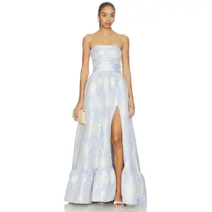 V. Chapman Regina Gown in Bonnet Blue Windsor