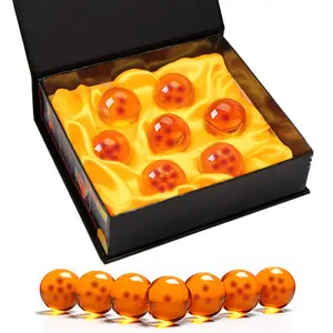 The Novelty Children's Toy Dragon Transparent Play Balls Set Contains 7 Dragon Transparent Play Ballss 1.7 inches / 4.3cm Star Crystal Balls