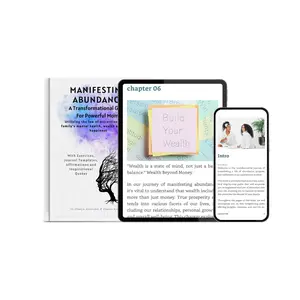 Transformational Guide For Moms: Manifest Abundance For You And Your Family. Paperback Book with Digital Download Bonuses. For Women Who Believe They Are Meant For More.