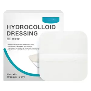 Hydrocolloid Dressing  10 Pack Ultra Thin 4" X Large Patch Bandages With Self-adhesive Fast For Blister Care Sterile And Waterproof