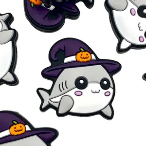 Witch Shark Silicone Focal Beads - Halloween Theme Beading & Crafting DIY Supplies