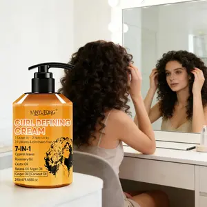 7-in-1 Curl Cream | Curly Haircare Combines Moisturizing, Styling, and Smoothing Care to Help Curls Look Naturally Bouncy with Defined Shape