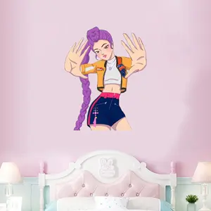 Large Cartoon Wall Sticker, Self-Adhesive Removable Door Decal, Decorative Decal, Multiple Sizes, Home Decor for Bedroom Living Room, Birthday Party Gift