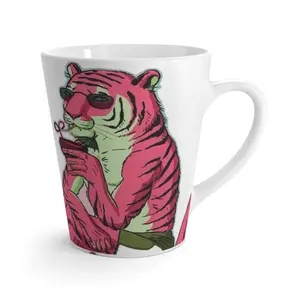 Pink Tiger Latte Mug