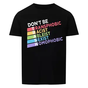 Women's Cotton "Don’t Be TRASH" Fit Top, Pride Collection T-Shirt - Available at Rebel Girl Rampage