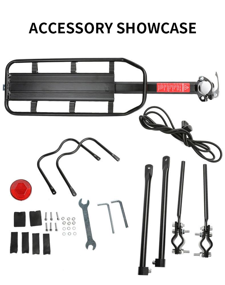 Easy-Install Bike Back Rack for All Your Riding Needs Adjustable Bicycle Rear Luggage Rack Fits Most Bikes outdoor gear versatile cycling accessory bag