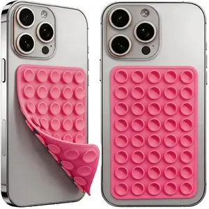 2 count Octo budyy Double Sided  Suction Cup Phone Case Mount, Sticky Phone Grip Holder for Hands-Free Selfes & Videos,   Phone Suction Grip for  & Android