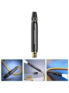 High Pressure Power Washer Nozzle with Metal Connector Set for Car Washing and Outdoor Cleaning Sturdy Watering Accessory Ergonomically Designed Handle Watertight Pressure Brass Tip Adjustable Stream