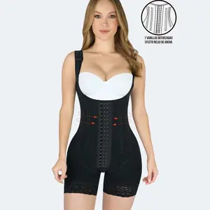Colombian Girdles Anas Shapers - Women's Skincare Comfort Shapewear with Padded Shoulders and Butt Lifter - Activewear Compression Womenswear Underwear Lady Sexy Athletic Basic Lace