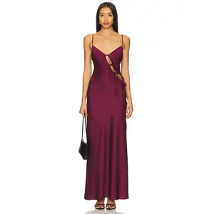 LIONESS x REVOLVE About A Girl Maxi Dress in Maroon