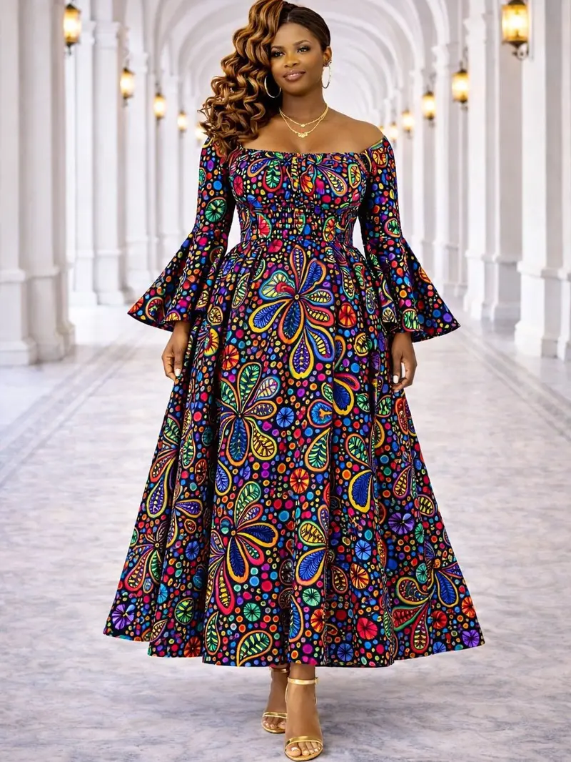 ankara gown style for ladies - TikTok Shop