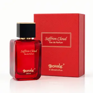 Dohale Saffron Cloud Eau de Parfum for Women, 3.4 Fl Oz Floral Oriental Perfume with Saffron, Jasmine, Amberwood, Ambergris, Fir & Cedar, Long-Lasting Luxury Fragrance Gift Set