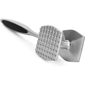 Meat Tenderizer Hammer Mallet Pounder Tool For Tenderizing Steak Beef Poultry With Rubber Comfort Grip Handle Easy Dishwasher Cleaning