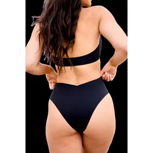 Jennings V-Cut High-Waisted Bikini Bottom
