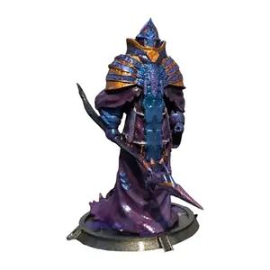 Zaros Runescape 3 Character Figure 3D Print Statue Custom Design Purple with Blue and Orange Design Elements