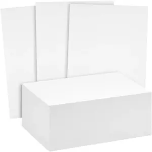 White Cardstock Thick Paper - Blank Heavy Weight 110 lb Cover Card Stock - 100 Pack (8x10, Inches)