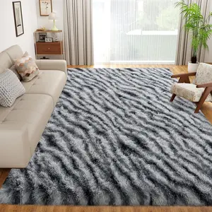 JAKOLIVE Zebra Print Area Rug Suitable for The Living Room Or Bedroom, Extra Soft Fluffy Plush Area Rug, Perfect for Home Decoration And Providing During Summer with Air Conditioning -Mother's Day Giftl, Best for Christmas