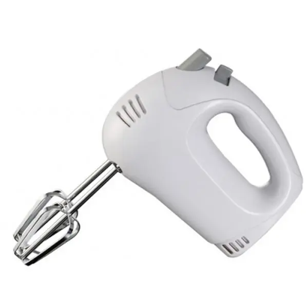 212 MAIN 5-Speed Hand Mixer - White Household Kitchen Appliance with Beater Ejection Button, 15" l x 11" w x 12" h for Home Use