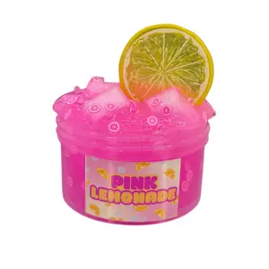 Pink Lemonade Jelly Cube Clear Slime Scented