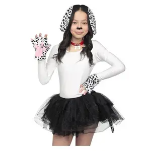 Dalmatian Set - 5 Pieces - White/Black - Costume Accessories - Adult Teen