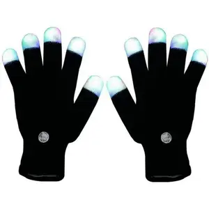 LED Light-Up Finger Gloves Flashing Glow Rave Gloves for Parties Concerts Nighttime Fun Glow Party Accessory