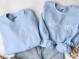 Bow Embroidered Sweatshirt