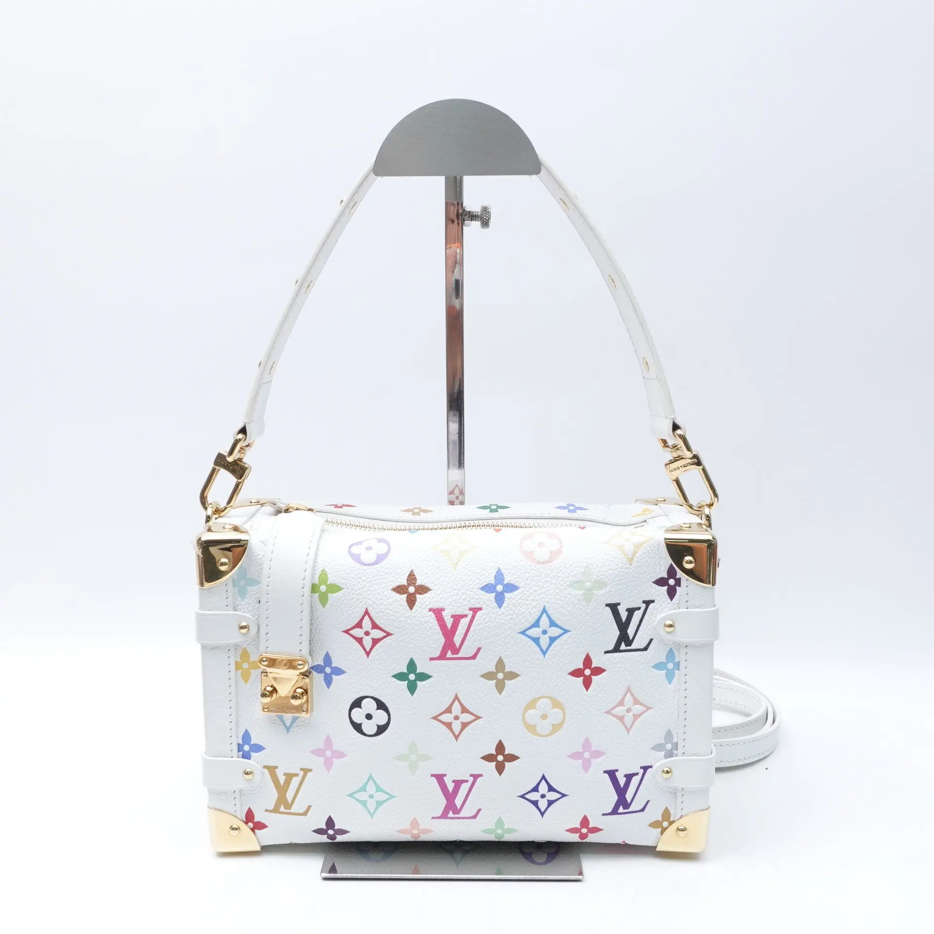 Pre-owned Louis Vuitton Monogram Multicolor coated canvas Shoulder Bag x Murakami White Monogram Multicolor T10415194