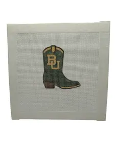 Baylor Game Day Boot Needlepoint Canvas